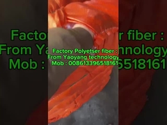 Pakaian Serat Staple Polyester Medium Crimp Serat Staple Artifisial